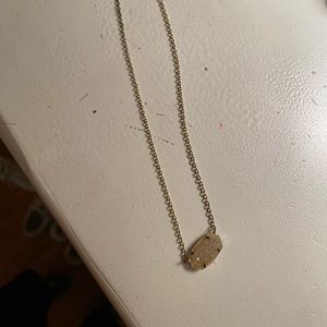 Gold & White Kendra Scott Necklace